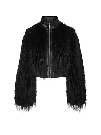 BOSS | Nom du produit: Veste aspect fourrure CECOOL
Marque: BOSS
Couleur: noir
Catégories: Mode,Femme

Longueur des manches: Manches longues
Matière: Fourrure synthétique,Polyester / Polyamide
Forme du col: Col montant
Motif: Uni
Coupe (vêtements d'extérieu | 